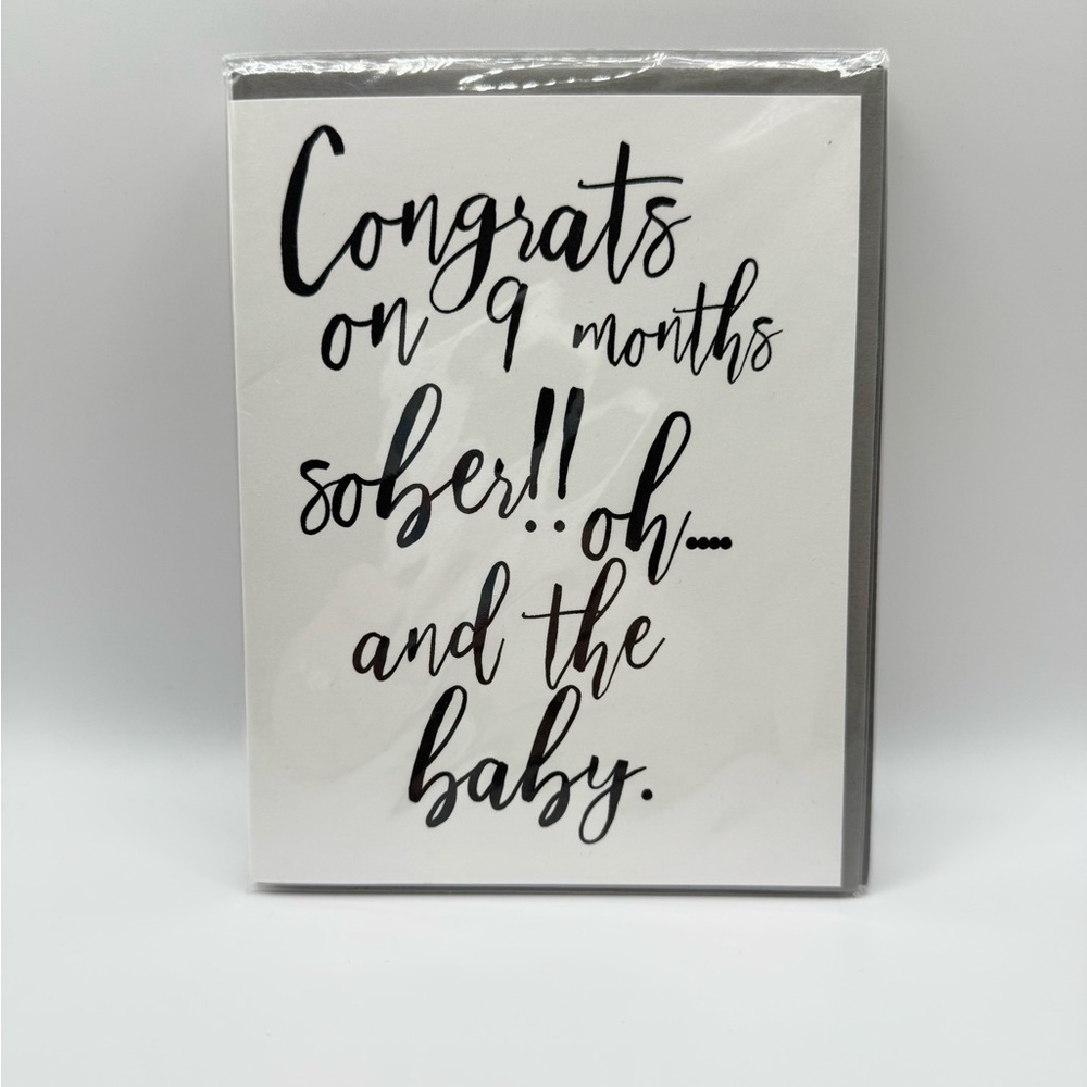 Greeting Card: Congrats on 9 Months…
